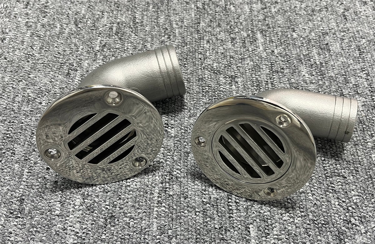 316 Stainless Steel 90 Derajat Cockpit Drain kanggo Perahu