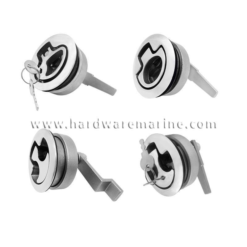 316 Stainless Steel Floor Gesper Hatch Latch Flush Nguripake Ngangkat Ngalahake