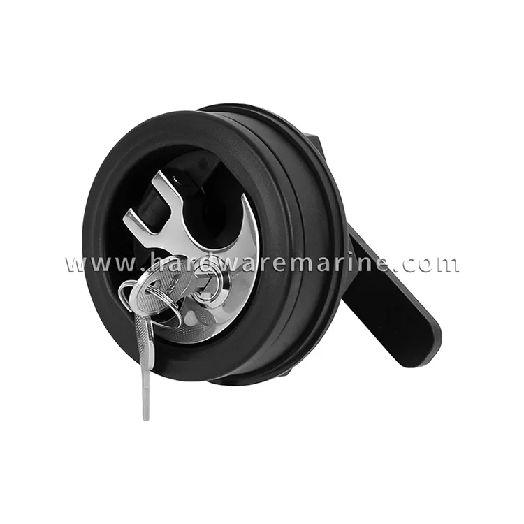 Nylon Black Marine Perahu Ngunci Kanthi Key