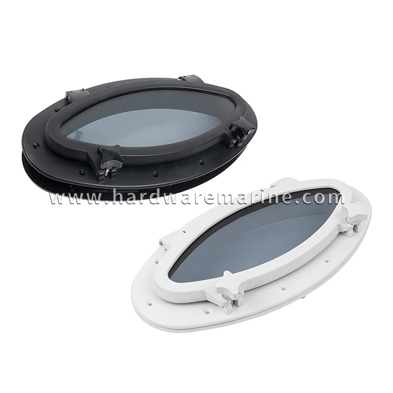 Plastik Oval Boat Porthole Opening Window