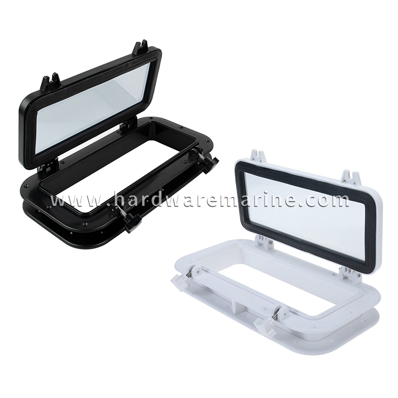 Plastik Rectangular Boat Porthole Opening Window