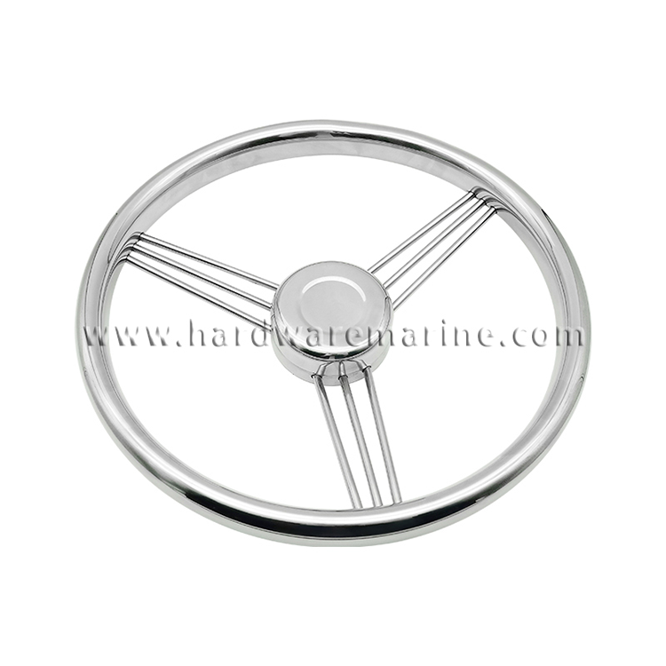 Stainless Steel 13-1/2 Inch 9 Spoke Roda Kemudi