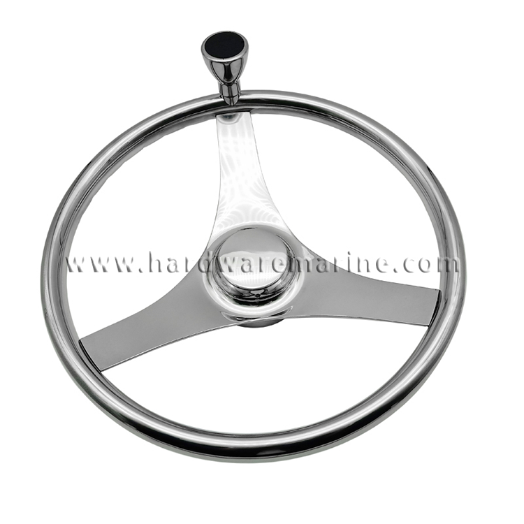 Stainless Steel 3 Spoke Roda Kemudi Kanthi Knob