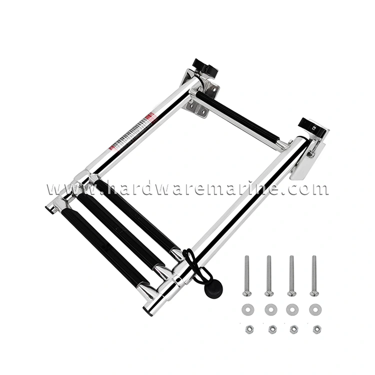 Laut Stainless Steel 4 Langkah Ladder Lock Teleskoping Teleskop